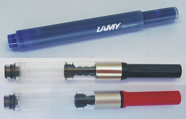 Cartucho Lamy y convertidores Z 27 y Z 28.