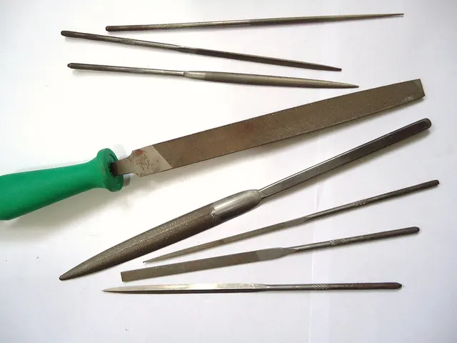 Limas de distintos tamaños utilizadas en joyería.