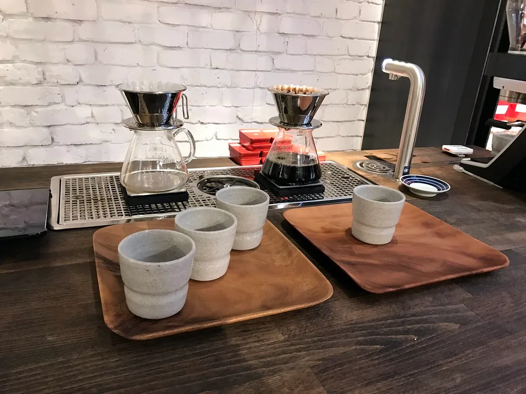 Equipo para café de filtro en Londres.