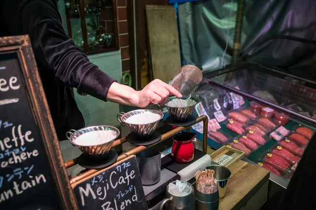 Café de filtro en Tokio.