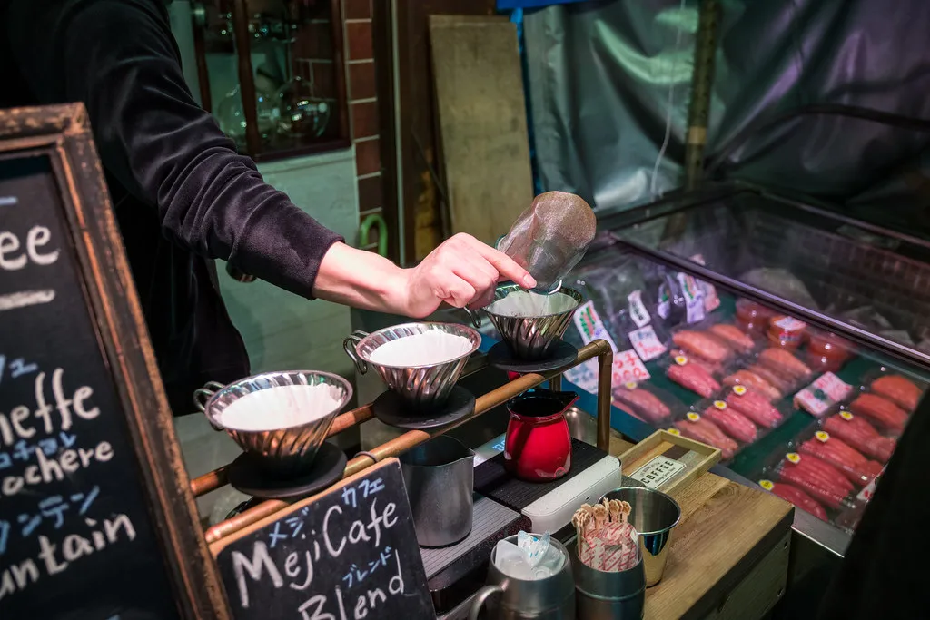 Café de filtro en Tokio.