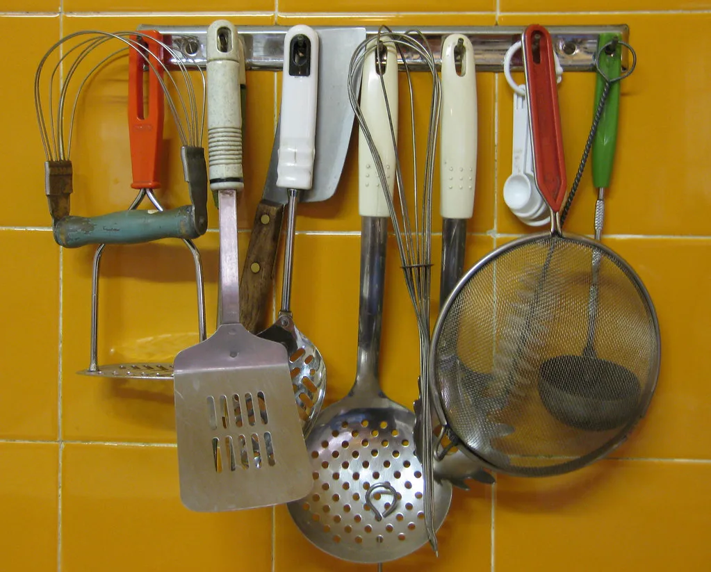 Utensilios para preparar comida.