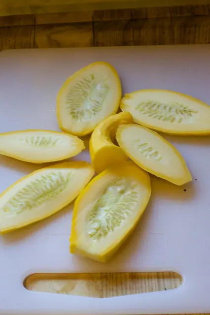 Verduras cortadas para cocinar.