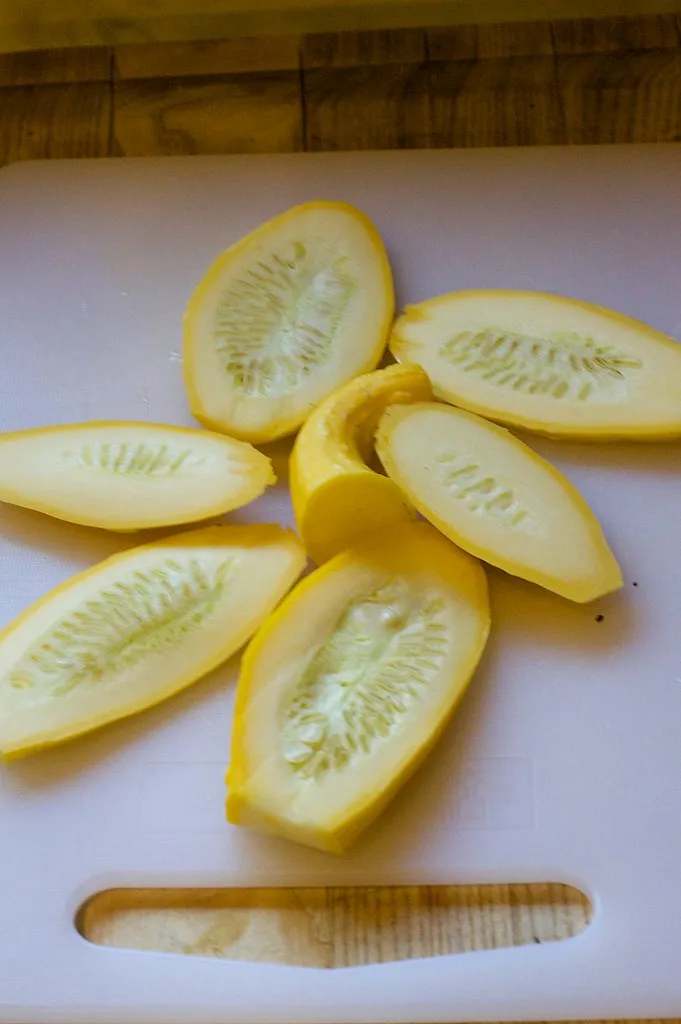 Verduras cortadas para cocinar.