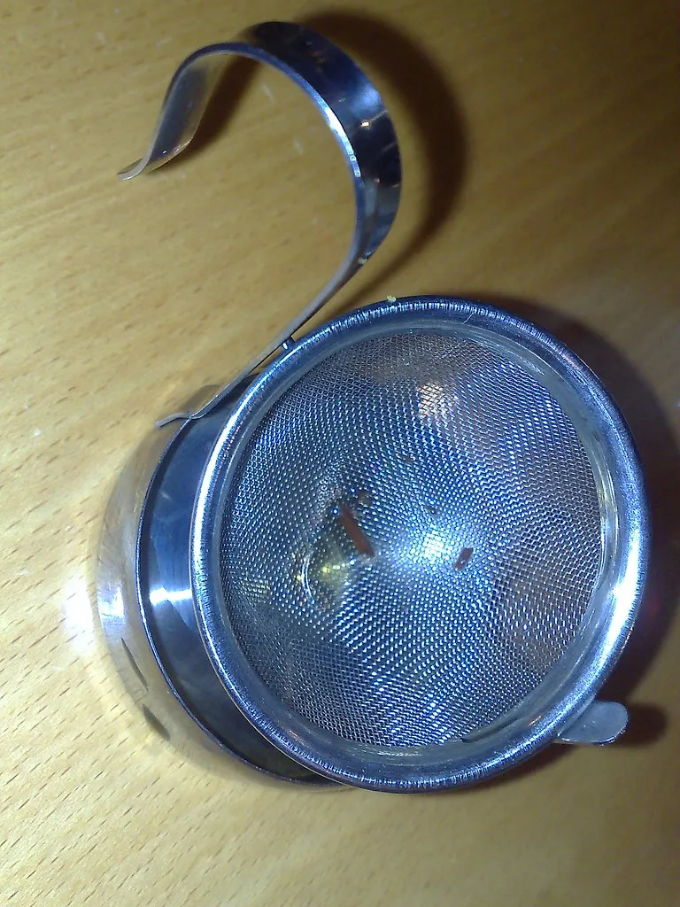 Colador para té en hojas.