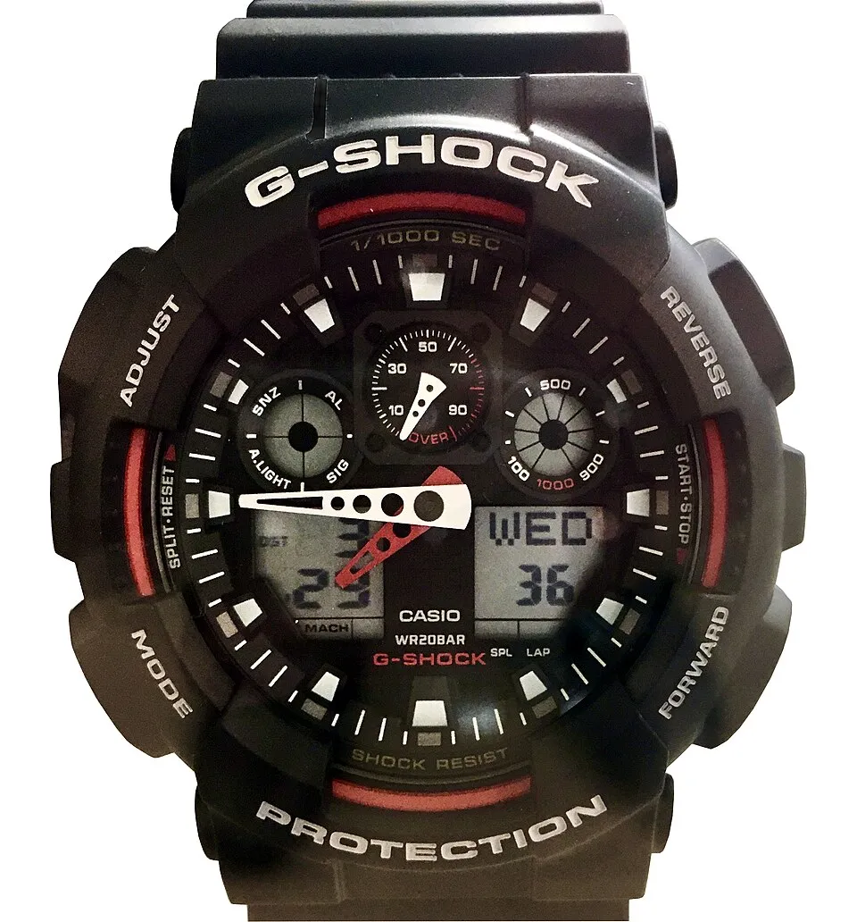 G-SHOCK GA-100 à grand boîtier noir
