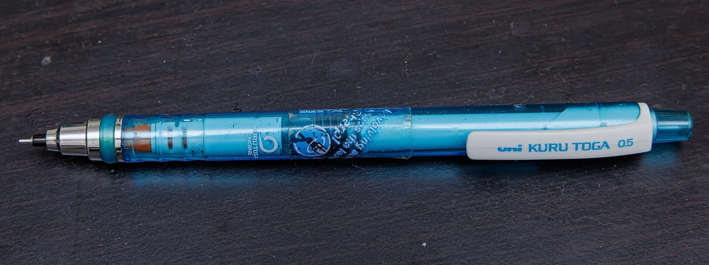 uni Kuru Toga mit 0,5-mm-Mine.