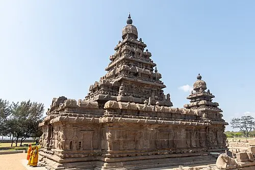 Shore Temple in Mahabalipuram bei Tageslicht